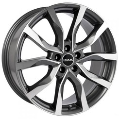 Диск MAK HIGHLANDS 19x8 5x120 ET38 DIA72.60 Gun Metallic-Mirror Face