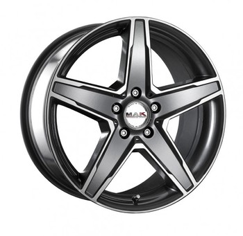 Диск MAK Stern 19x8.50 5x112 ET45 DIA66.60 Gun Metallic-Mirror Face