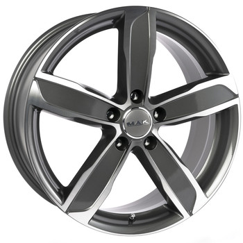 Диск MAK STADT 18x8 5x112 ET28 DIA66.60 Gun Metallic-Mirror Face