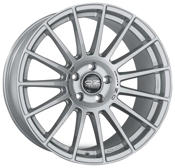Диск OZ Superturismo LM 18x8 5x112 ET35 DIA75.10 MATT RACE SILVER BLACK LETTERING