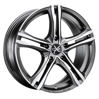 Диск OZ X5B 18x8 5x120 ET45 DIA79 MATT GRAPHITE DIAMOND CUT