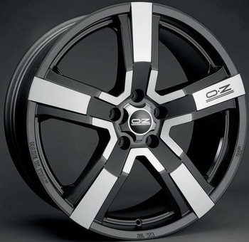 Диск OZ Versilia 18x8 5x130 ET43 DIA71.60 MATT BLACK DIAMOND CUT