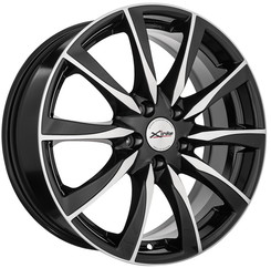 Диск X'trike X-120 17x7 5x108 ET40 DIA67.10 BK/FP