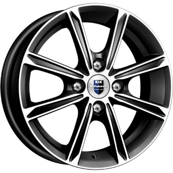 Диск K&K Флэш 13x5 4x98 ET35 DIA58.60 Алмаз Черный