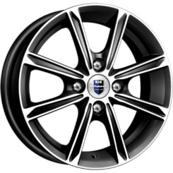 Диск K&K Флэш 13x5 4x98 ET35 DIA58.60 Алмаз Черный