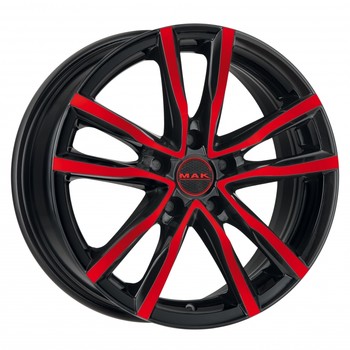 Диск MAK MILANO 16x6.50 5x112 ET45 DIA76.10 Black and Red
