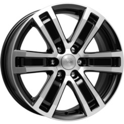 Диск K&K R7-Рольф 17x7.50 6x139.70 ET25 DIA106.10 Алмаз Черный