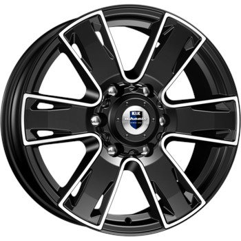Диск K&K Севенна 17x7 6x139.70 ET38 DIA67.10 Алмаз Черный
