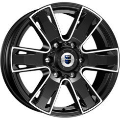 Диск K&K Севенна 17x7 6x139.70 ET38 DIA67.10 Алмаз Черный