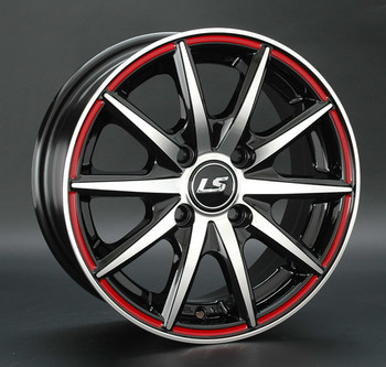 Диск LS wheels LS221 15x6.50 4x100 ET40 DIA73.10 BKFRL