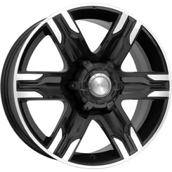 Диск K&K Риальто 17x8 6x139.70 ET38 DIA100.10 Алмаз Черный