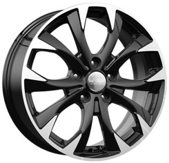 Диск K&K КС740 17x7 5x112 ET54 DIA57.10 Алмаз Черный