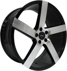 Диск VISSOL V-080R 19x8.50 5x100 ET45 DIA57.10 black-with-machined-face