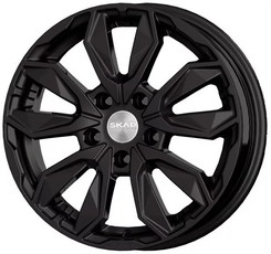 Диск Скад Нагоя 16x6 5x110 ET45 DIA63 чёрный бархат