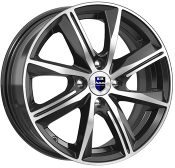 Диск K&K Арнар КС890 16x7 5x100 ET46 DIA57.10 Алмаз Черный