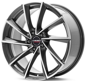 Диск BORBET VTX 19x8.50 5x112 ET20 DIA66.60 Graphite polished