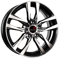 Диск Вектор B214 16x6 5x100 ET38 DIA57.10 Алмаз Черный