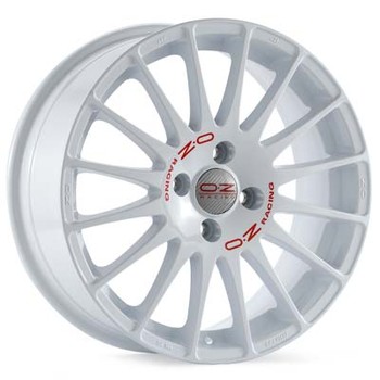 Диск OZ SUPERTURISMO WRC 17x7 5x114.30 ET45 DIA75.10 WHITE RED LETTERING