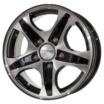 Диск Скад Калипсо 16x6.50 5x139.70 ET43 DIA98 Алмаз Черный