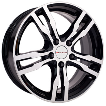 Диск Вектор B192 17x7 5x114.30 ET40 DIA67.10 Алмаз-черный