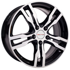 Диск Вектор B192 17x7 5x112 ET40 DIA57.10 Алмаз-черный