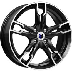 Диск K&K Солар 17x7 4x100 ET41 DIA60.10 Алмаз-черный