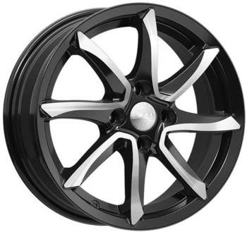 Диск Скад Осака 15x6 4x100 ET37 DIA60.10 Алмаз Черный