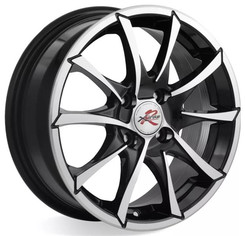 Диск X'trikeRST R035 15x6 4x100 ET50 DIA60.10 BK/FP