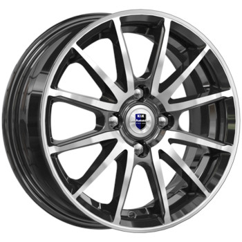 Диск K&K Квант 14x5.50 4x100 ET40 DIA54.10 Алмаз Черный