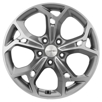 Диск Khomen 1702 17x7 5x108 ET50 DIA63.35 GRAY-FP