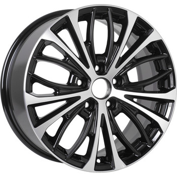Диск KDW KD1723 17x7.50 5x114.30 ET46 DIA67.10 Black_Front_Polished