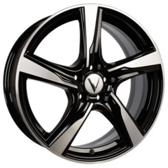 Диск Вектор В201 17x7 5x108 ET45 DIA63.30 Алмаз Черный