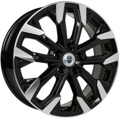 Диск K&K Морейн 17x6.50 5x105 ET38 DIA56.60 Алмаз Черный