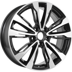 Диск KDW KD1830 18x7 5x114 ET45 DIA67 Black_Front_Polished