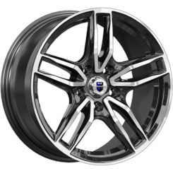 Диск K&K Бартон 17x8 5x112 ET45 DIA66 Алмаз Черный