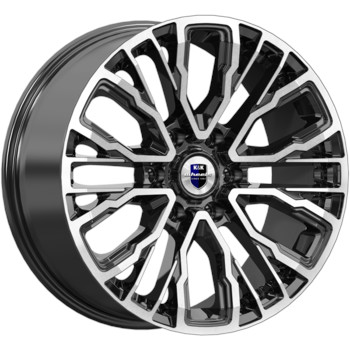 Диск K&K Кортес 19x8.50 6x139.70 ET38 DIA67.10 Алмаз Черный