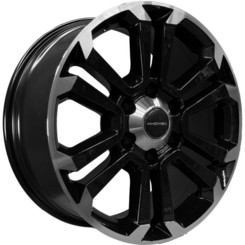 Диск Khomen KHW1817 18x7.50 6x114.30 ET38 DIA67.10 Black-FP