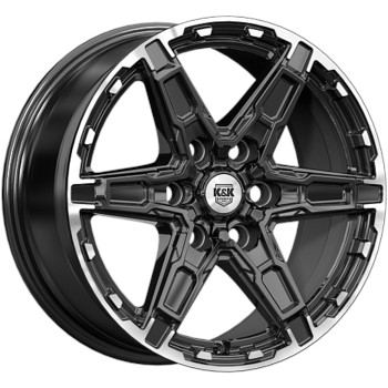 Диск K&K Дистрикт 18x8 6x139.70 ET42 DIA75.10 чёрный бриллиант