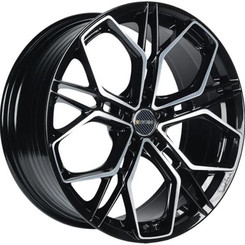 Диск INCH FA8534 19x8.50 5x114.30 ET30 DIA67.10 Gloss Black Machined Face