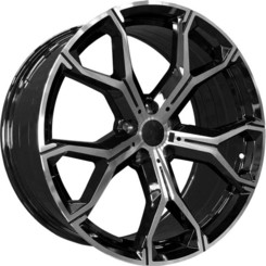 Диск PDW 5445 20x10.50 5x112 ET40 DIA66.60 Gloss Black Machine Face
