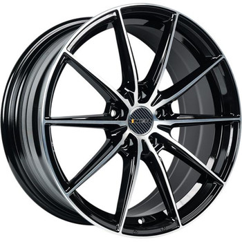 Диск INCH FA8533 18x8 5x112 ET30 DIA66.60 Gloss Black Machined Face