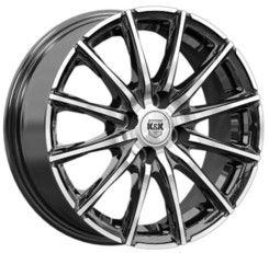 Диск K&K Сандал 15x6 4x100 ET41 DIA54.10 Алмаз Черный